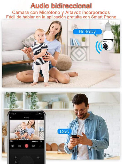 Vigilight360™ – Cámara Bombilla IP Wifi