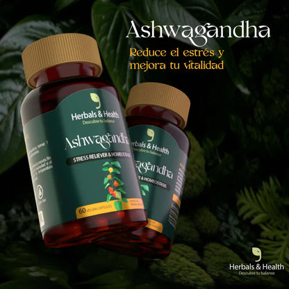ASHWAGANDHA  REDUCE EL ESTRÉS - MEJORA EL SUEÑO - REDUCE EL CORTISOL